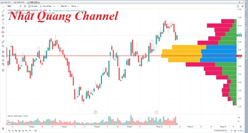 Biểu đồ Volume Profile giúp phân tích khối lượng giao dịch tại từng mức giá