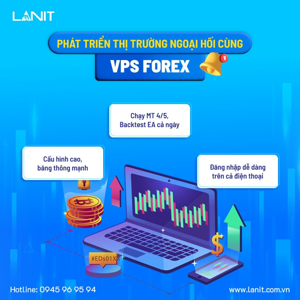 Người quản lý VPS Forex trên máy tính kiểm tra hiệu suất và tối ưu chi phí